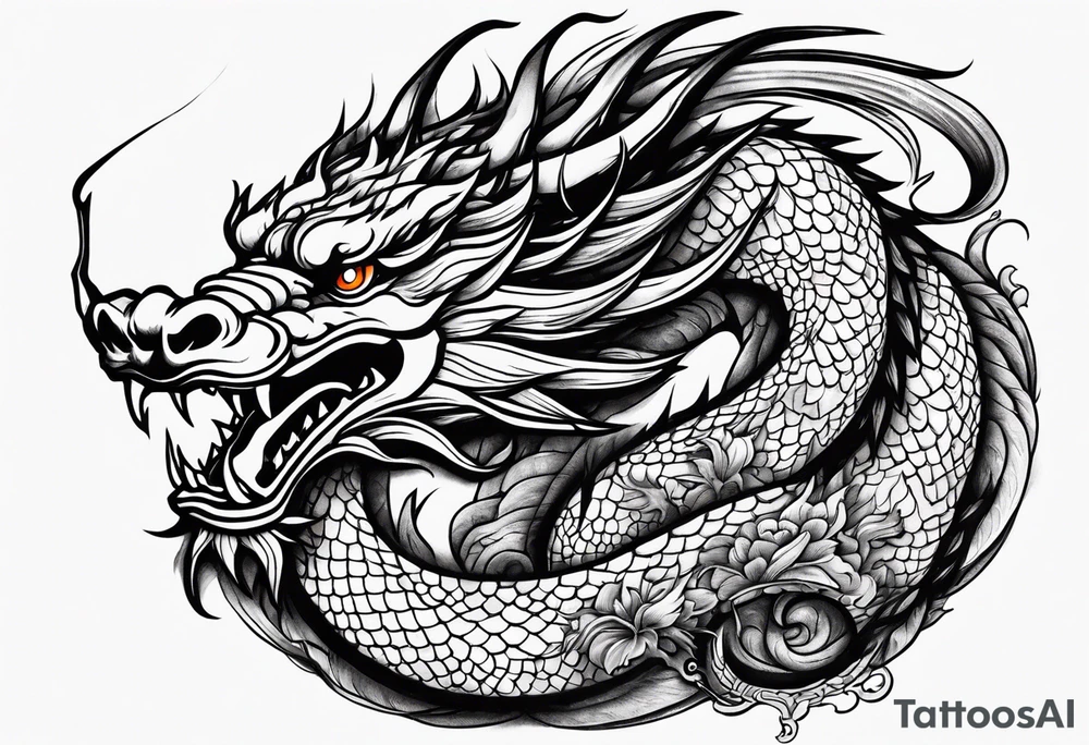 Chinese dragon tattoo idea