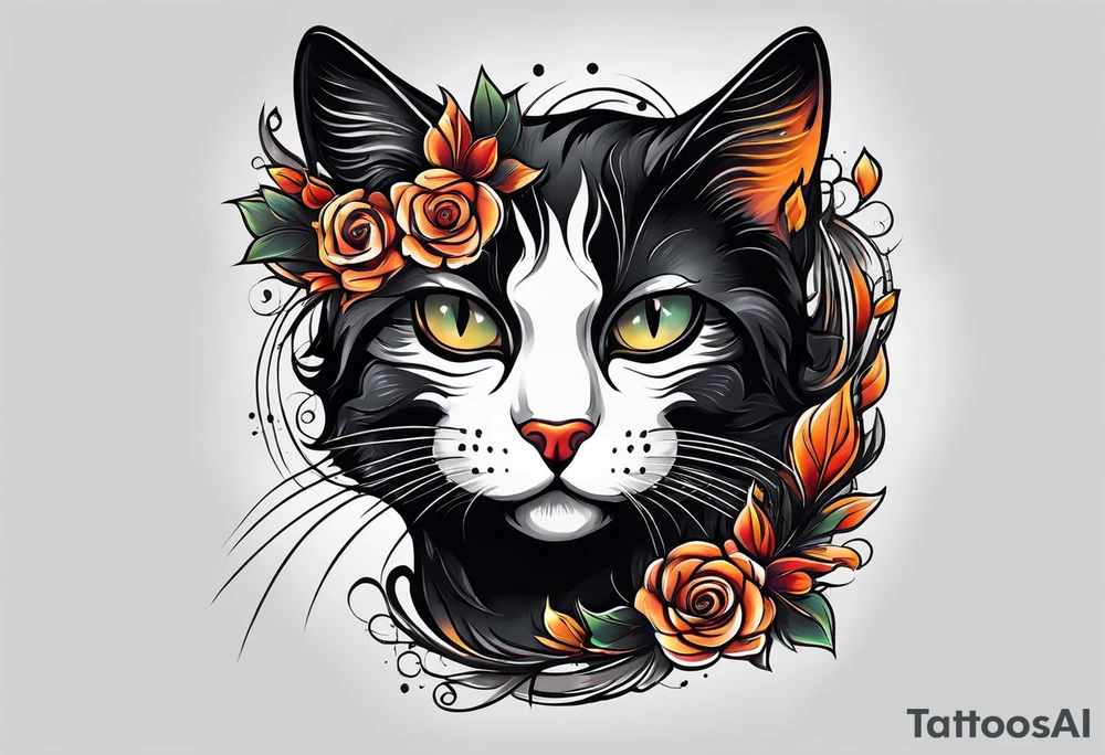 Inside arm above wrist cat tattoo black cat tattoo idea