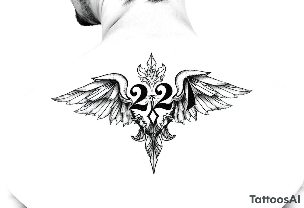 Simple 224 into a tattoo tattoo idea