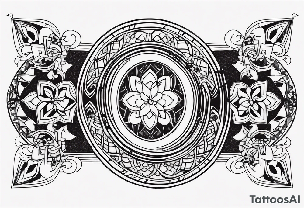 The name Harmony with a python through it tattoo idea