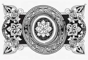 The name Harmony with a python through it tattoo idea