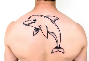 Cartoon dolphin with a hard on tattoo idea