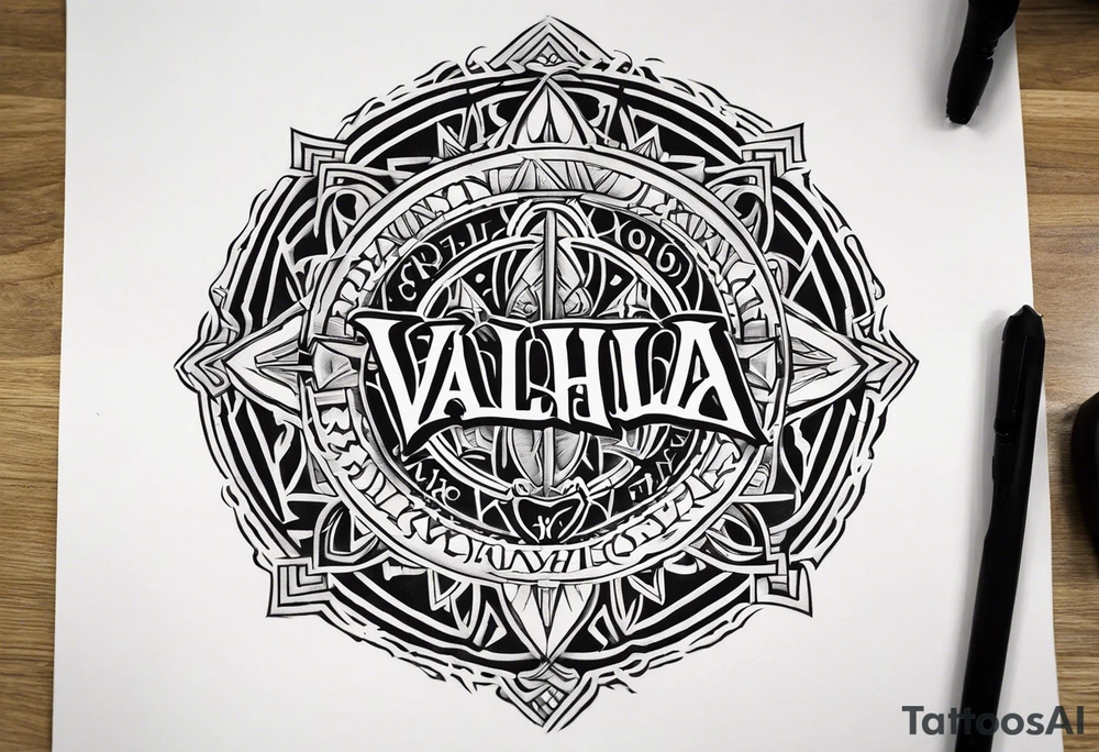 VALHALLA  prayer tattoo idea