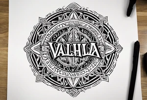 VALHALLA  prayer tattoo idea