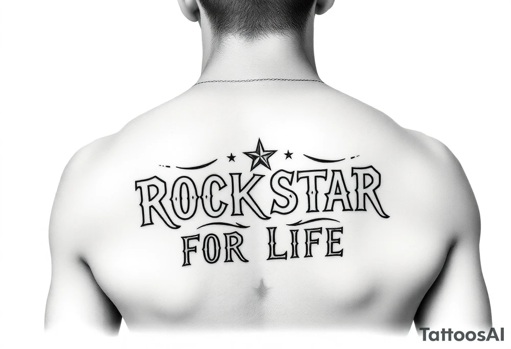 Rockstar for life tattoo idea
