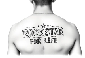 Rockstar for life tattoo idea