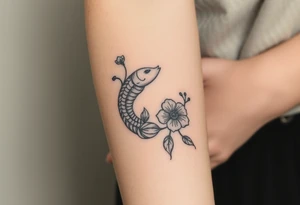 Strong, queen, Pisces, beauty, flowers, independent, survivor, domestic violence survivor, suicide awareness, warrior, independent tattoo idea