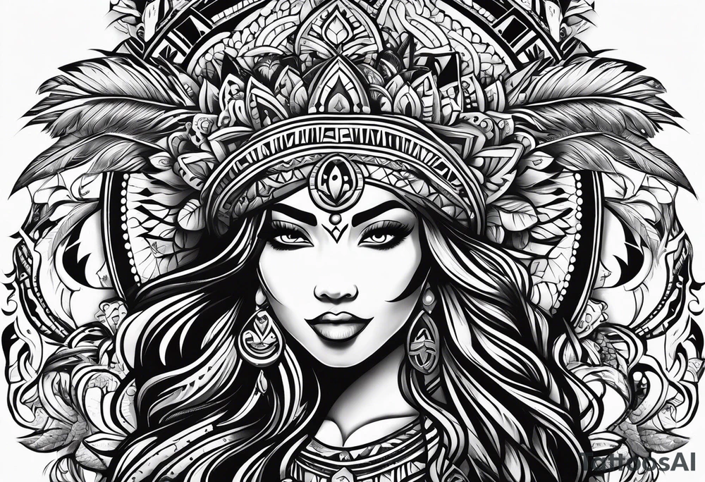Mexican American inspired that incorporates being a father,  love for son and daughter, building generational wealth. Include elements of the Pacific Northwest Forrest on shoulder. tattoo idea