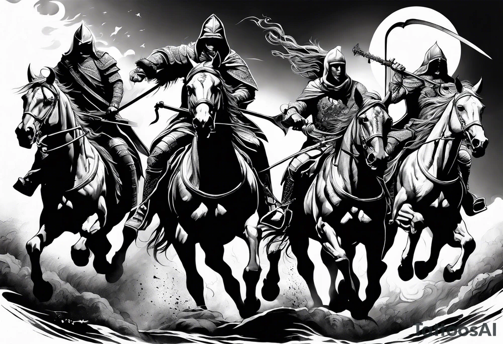 Four Horsemen of the Apocalypse tattoo idea