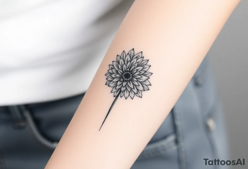 Chrysanthemum tattoo idea