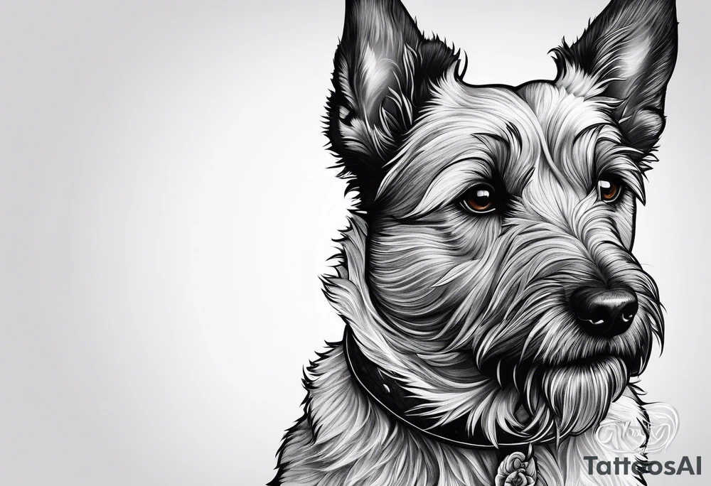 mountain terrier named buddy tattoo idea