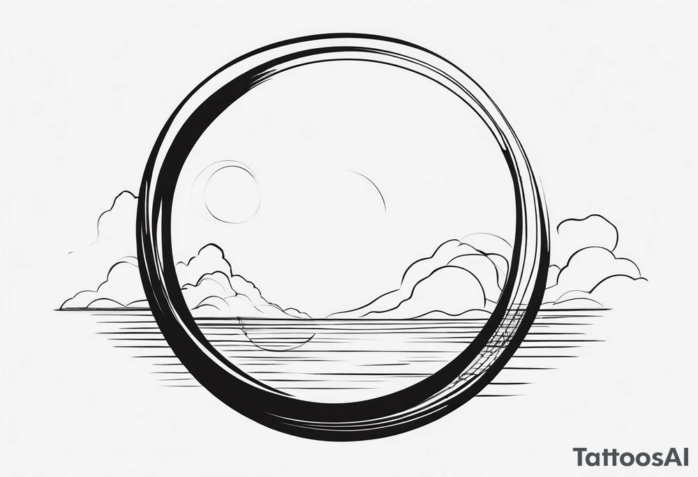 Enso circle tattoo idea