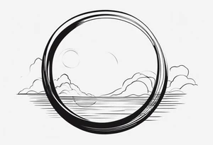 Enso circle tattoo idea