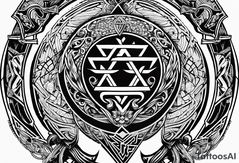 Valhalla round
shield axe sword valknut tattoo idea Valhalla round
shield axe sword valknut tattoo idea