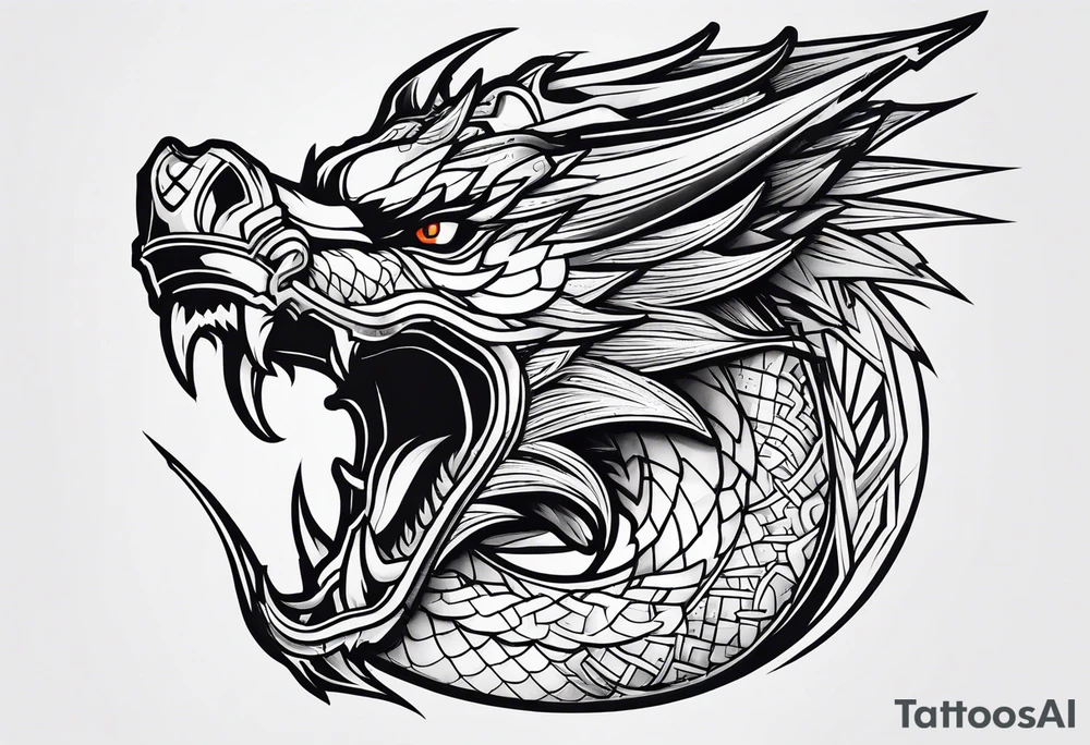 Valhalla dragon tattoo idea