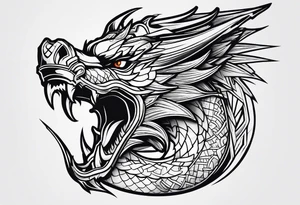 Valhalla dragon tattoo idea