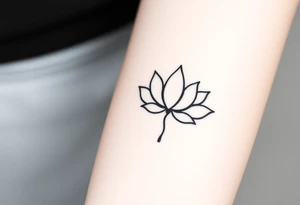 Lotus and Leo symbol tattoo idea