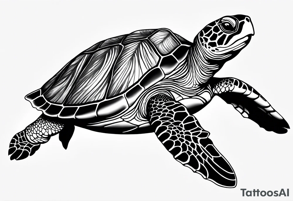 sea turtle tattoo idea