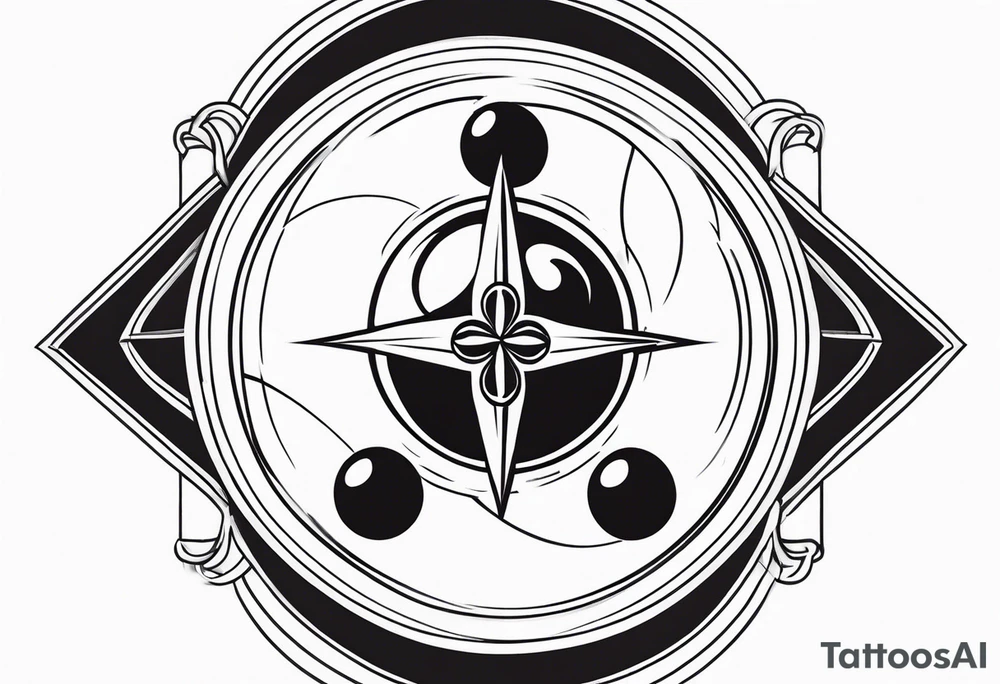 Eight ball jesus tattoo idea