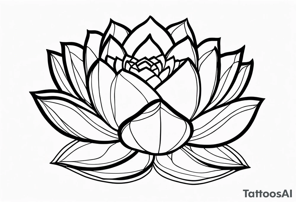 gemstone lotus flower tattoo idea