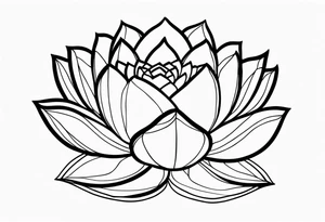 gemstone lotus flower tattoo idea