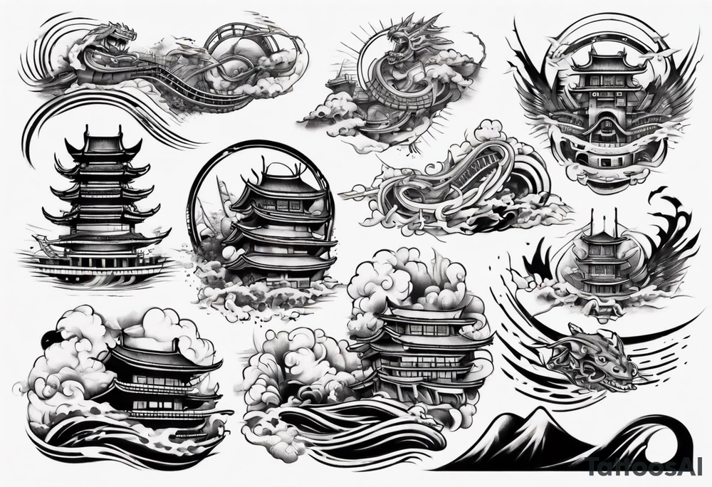 rollercoaster tattoo idea