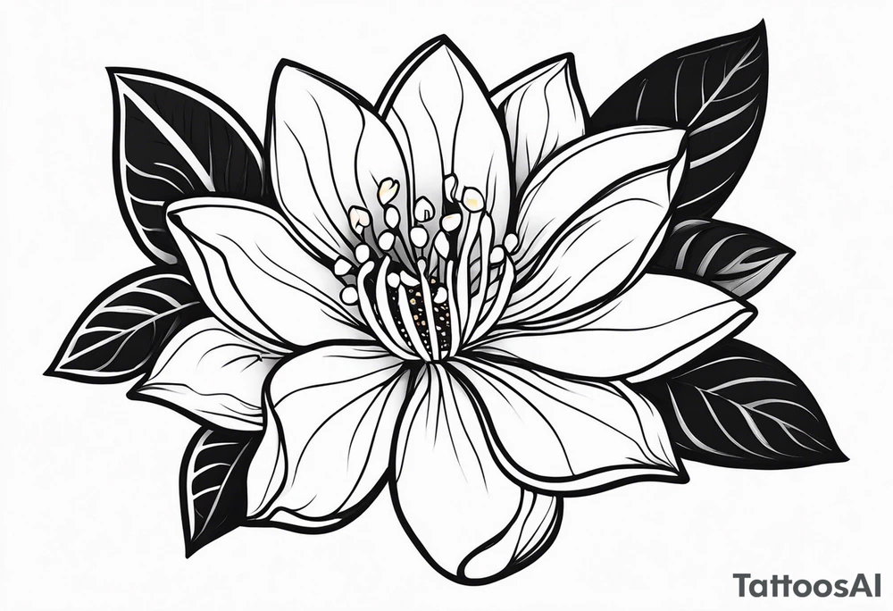 Jasmine flower mini for girls tattoo idea