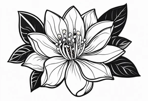 Jasmine flower mini for girls tattoo idea