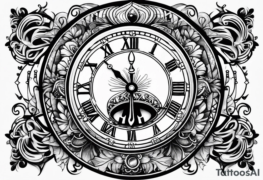 Date dial tattoo idea