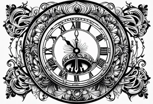 Date dial tattoo idea