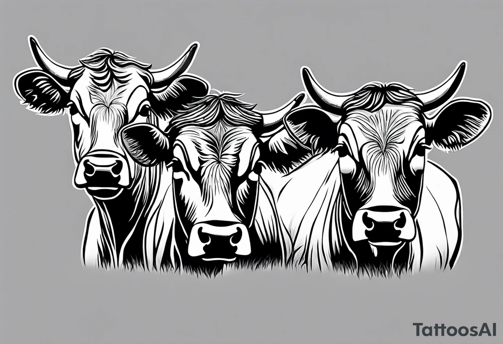 three cows tattoo idea