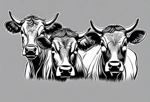three cows tattoo idea