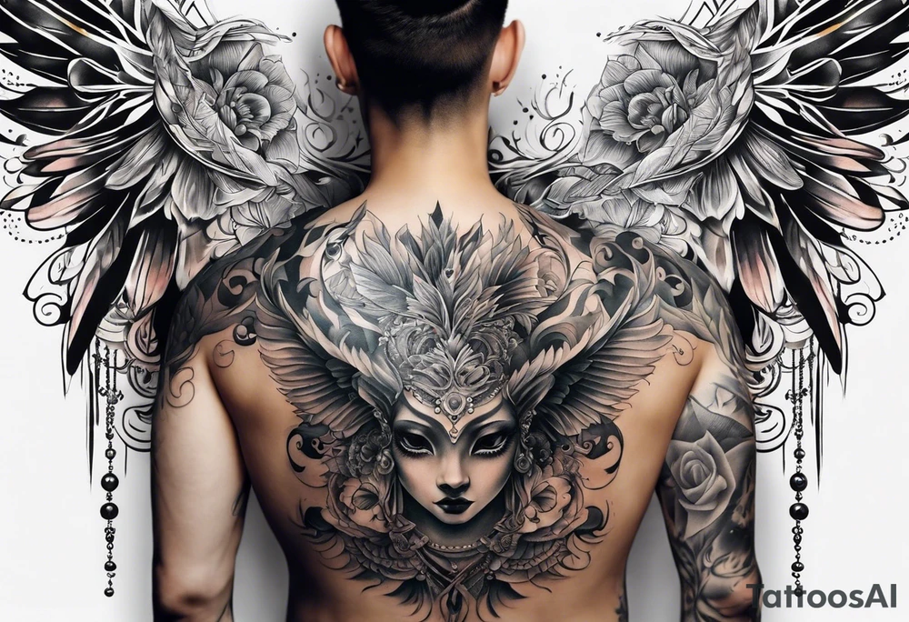 Full Back tattoo covering the whole back oblong tattoo idea Full Back tattoo covering the whole back oblong tattoo idea