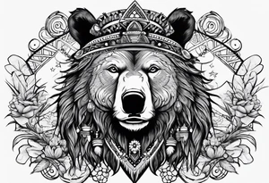 Bear Magi Medicine Man tattoo idea