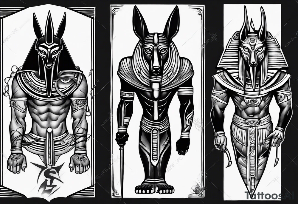 anubis vs horus tattoo idea