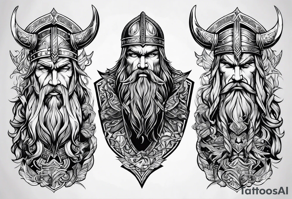 Viking valhalla tattoo idea