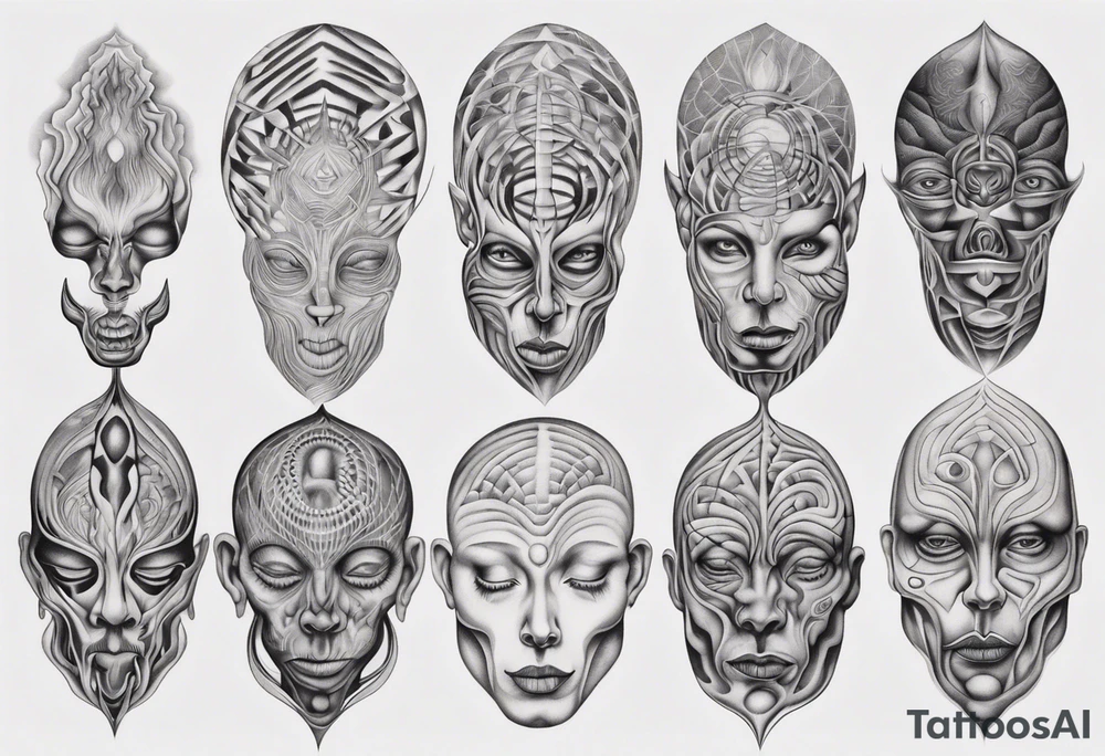 Alex grey paintings tattoo idea