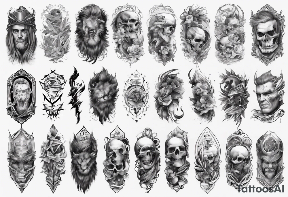 men's sleeve tattoo idea