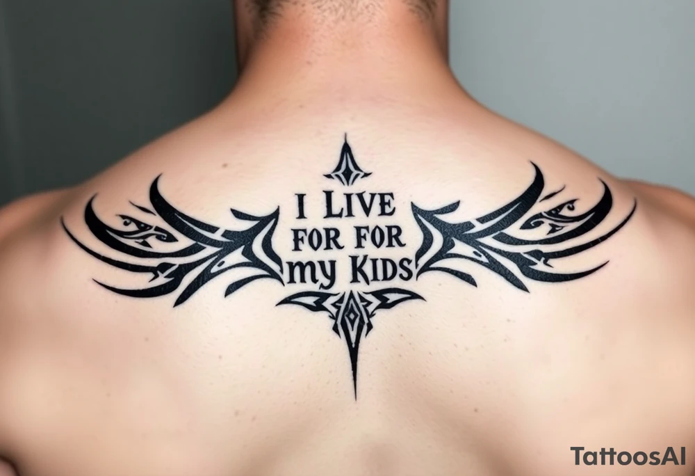I live for my kids tattoo idea