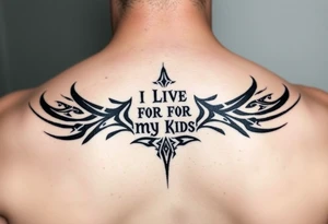 I live for my kids tattoo idea