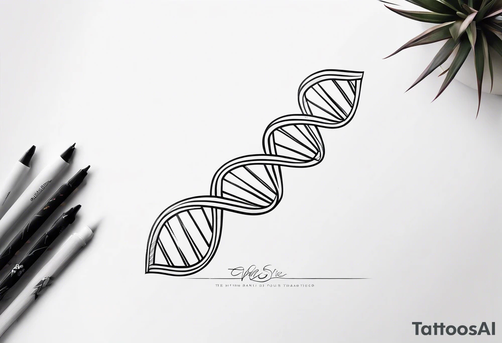 Dna strand tattoo idea