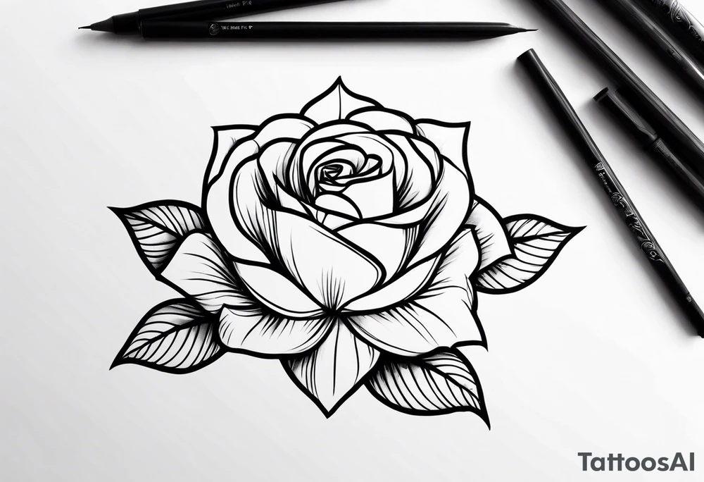rose tattoo idea