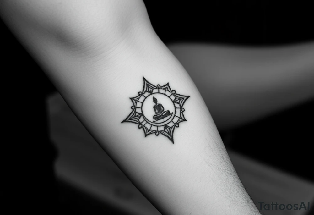 victory over coma and methadone. a new life in meditation. tattoo on the arm tattoo idea