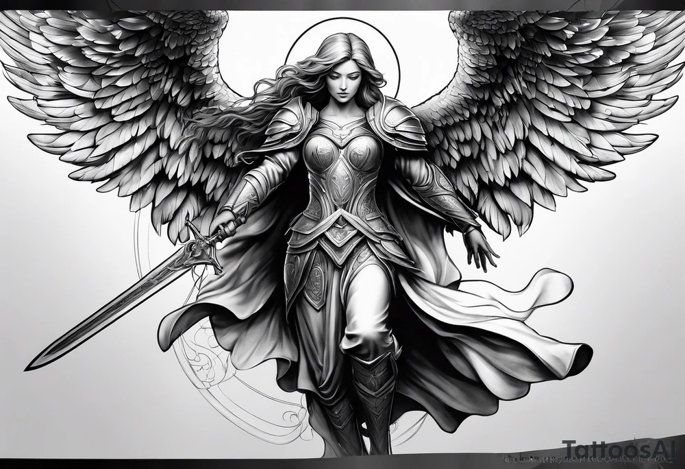 Archangel tattoo idea
