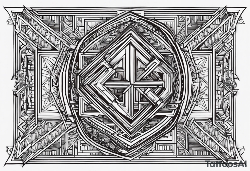 The words: "Надежды нет" are crossed out tattoo idea