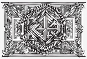 The words: "Надежды нет" are crossed out tattoo idea