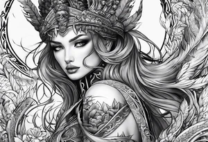 demonic sleeve tattoo idea