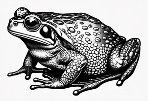 Buff toad tattoo idea