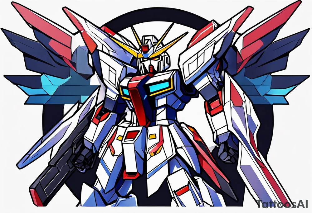 what are some uniqu gundam tattoos tattoo idea