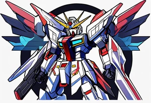 what are some uniqu gundam tattoos tattoo idea